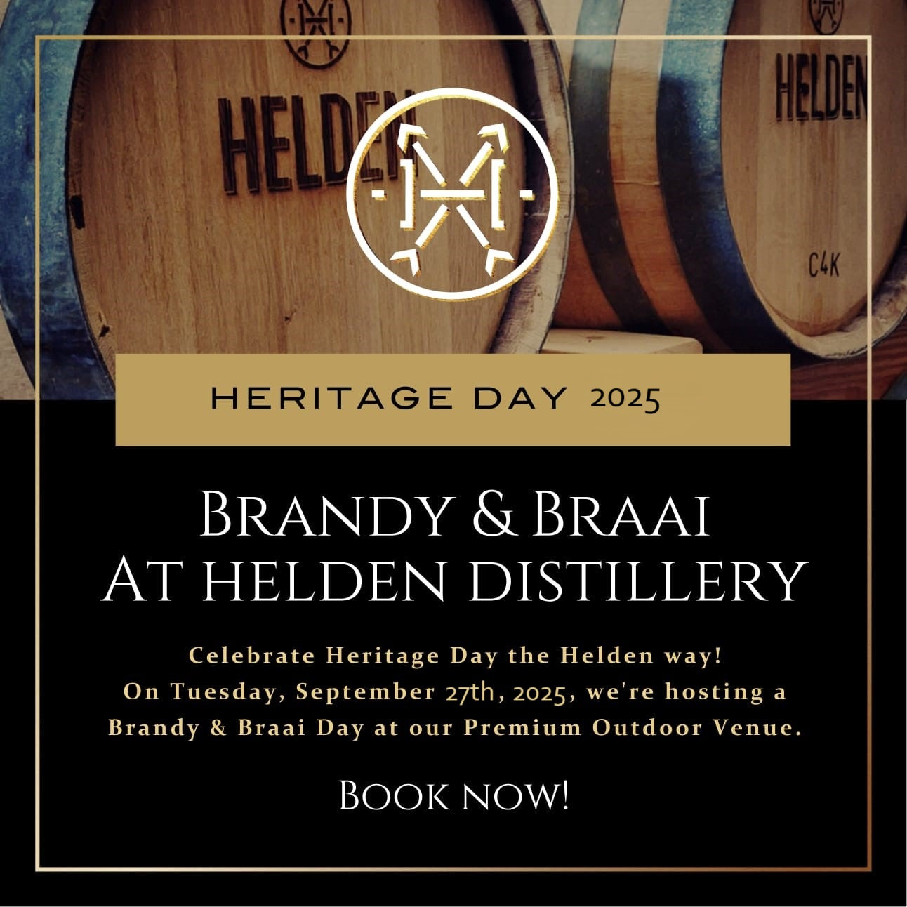 Heritage Day Brandy & Braai Experience - Helden Distillery