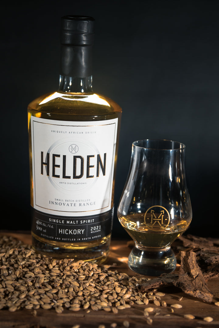 Single Malt Spirit finished on Hickory Wood - Helden Distillery